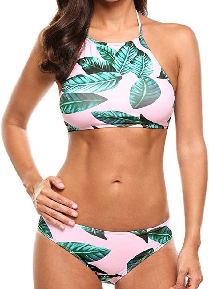 Amazon Yumiki 水着 レディース タンキニ ビキニ ショートパンツ 体型カバー 可愛い 2点セット 花柄 ボヘミア 2点セット レディース 水着 上下別柄 シンプル ビキニ セパレーツ 通販