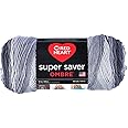 Red Heart Yarn Super Saver Ombre Yarn 10 oz Anthracite - 1