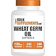 BulkSupplements.com Wheat Germ Oil Softgels - Wheat Germ Oil Supplement, Wheat Germ Oil 1130mg - Nutritional Supplement & Soy Free, 1 Softgel per Serving, 240 Softgels (Pack of 1)