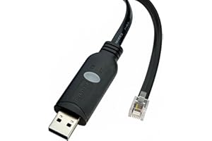 DSD TECH SH-RJ12B USB to RJ12 RJ11 6P4C RS232 Serial Cable (Black)