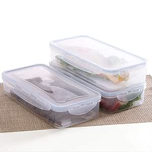 Caja de almacenamiento de alimentos transparente sellada con cubierta