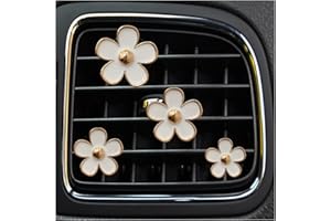 XINLIYA 8PCS Car Daisy Flower Air Vent Clip, Cute Auto Outlet Air Conditioning Clip, Sweet Girly Vehicle Gift for Women Girls