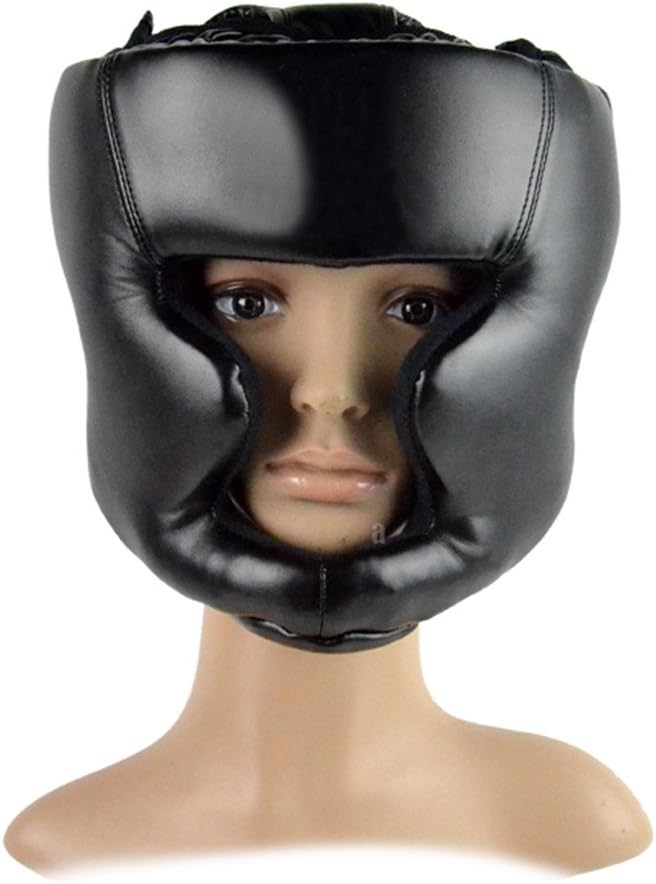 Boxing Helmet Closed Type Boxing Head Guard Sparring MMA Muay Thai Kick Brace Head Protection