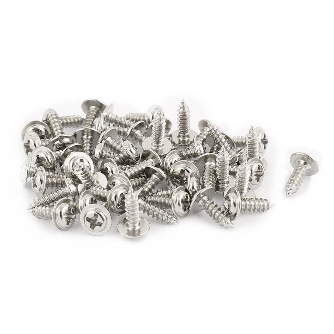 Aexit 50pcs 3x10 Stainless Steel Phillips Head Self-Tapping Screw with Shoulder Washer (169006c2d5dae7037ffbc0a76298620b)