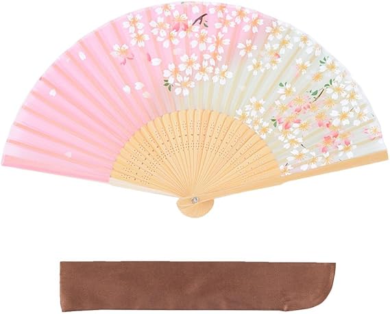Amazon ヴィヴィラウンジ 絹 シルク 扇子 桜 花 花柄 扇子袋付 箱入り 母の日 プレゼント 暑さ 対策 レディース 女性 ピンク グラデーションピンク 和装小物 通販