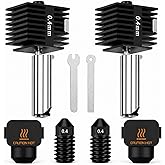 HIKUDIY 2PCS 0.4mm Hotend Kit for Bambu Lab A2L/A1/A1 Mini, 3D Printer Parts Replacement Print Head for Bambu Lab A1/A1 Mini 3D Printer