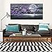 Konda Art - Framed Hand Painted Modern Abstract Painting Cherry Blossom Purple Flower Canvas Art For Wall Decoration Stretched (Framed 60