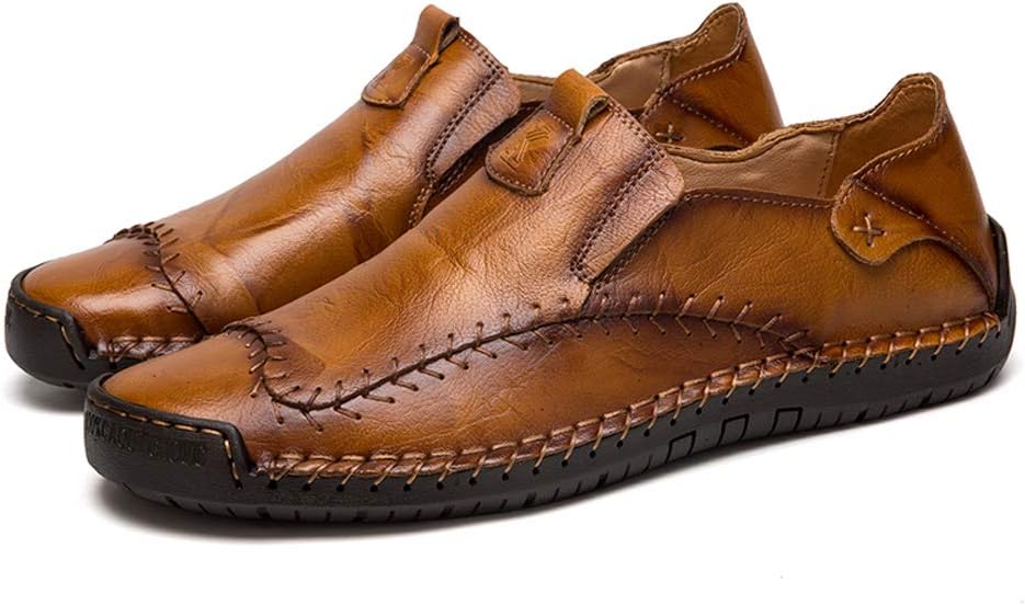 Men's Casual Loafers Driving Shoes Oxfords Comfortable Stitching Sneaker Penny Classic Moccasins Formal Walking Leather