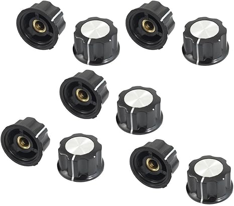 Amazon Co Jp Huahuiyuan ロータリーノブ ポテンショロータリー コントロール 回転ノブ 回転つまみ ノブキャップ １０個入り Diy 工具 ガーデン