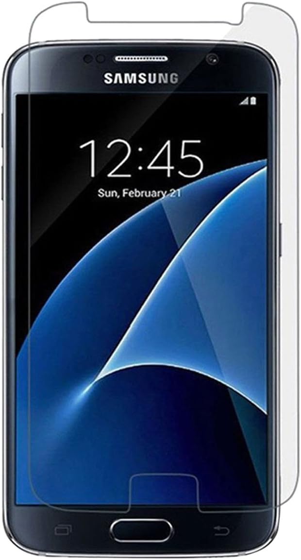 Granvan EHI032 Galaxy S7 Screen Protector, Anti-Scratch, Anti-Fingerprint, Case Friendly, Bubble Free, Touch Sensitivity, Screen Protector - 2 Piece