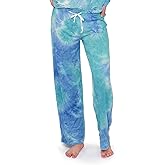 Hello Mello Dyes The Limit Lounge Pants Soft Pajama Tie Dye Bottoms Elastic Waistband Drawstring Tie