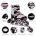 Otw-Cool Adjustable Inline Skates for Kids and Adults, Rollerblades with All Wheels Light up, Safe and Durable inline roller skates for Girls and Boys, Men and Ladies