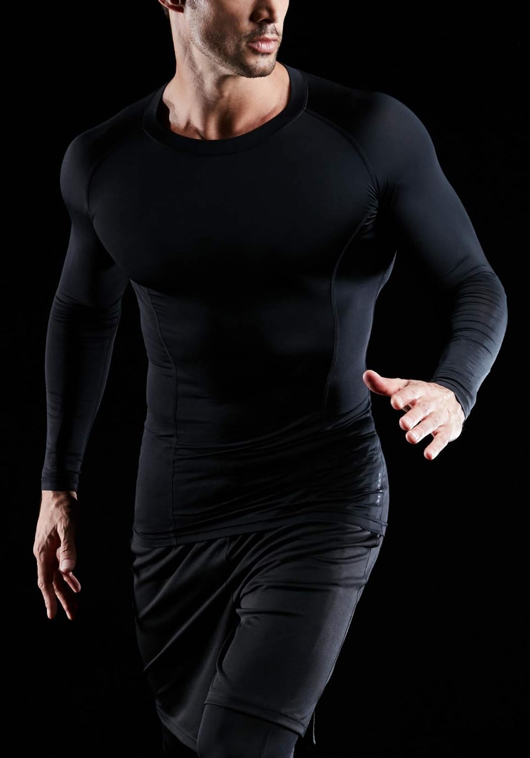 ATHLIO 1 or 3 Pack Men's Long Sleeve Compression Shirts, Active Sports Base Layer T-Shirt, Athletic Workout Shirt: Sports & Outdoors
