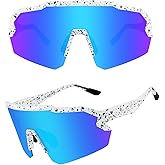 Ukoly Baseball Sunglasses For Men Women,Sports Sunglasses For Baseball Running Cycling UV400 protection TR90 Frame 615