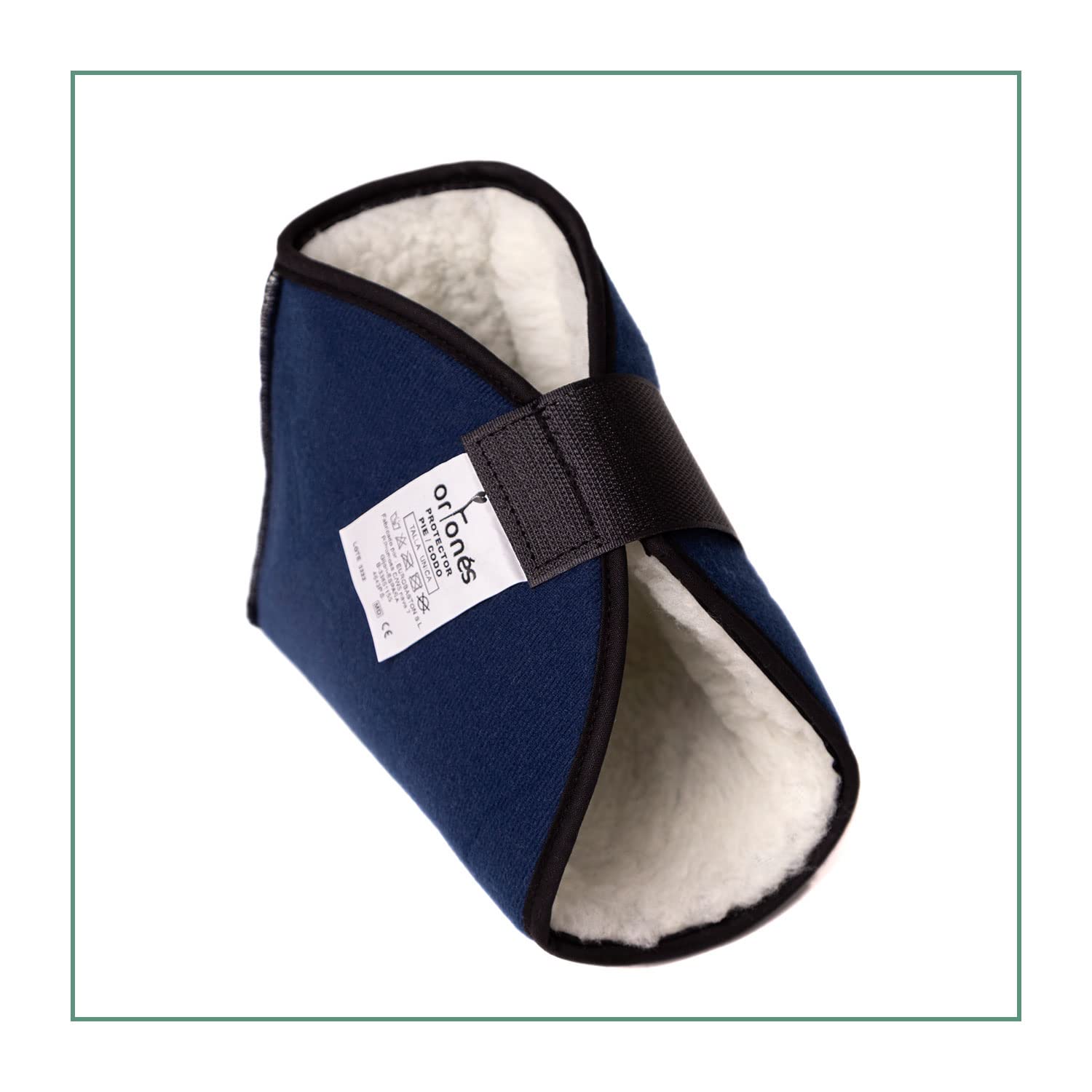 Ortones – Heel Protector for Bedsores – Cushion for Heel, Foot or Elbow for the Prevention of Pressure Sores and Ulcers – Daily Use in Bed or Wheelchair – 1 Piece, Navy Blue