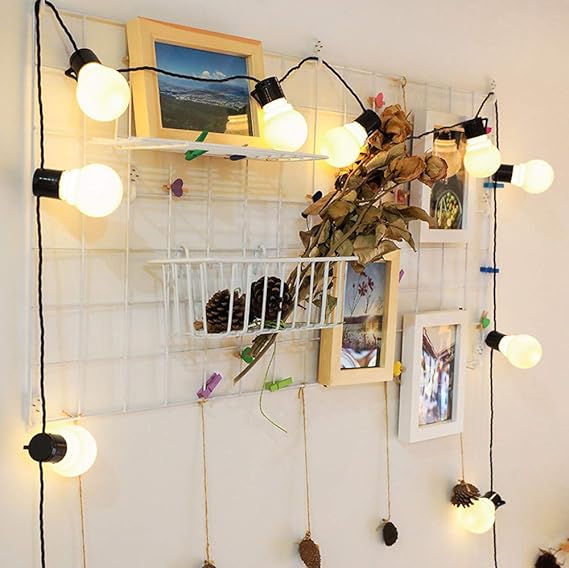 lichterkette Weihnachten,FeiliandaJJ 2.6M 10LED Warmes Licht Runde Glühbirne LED Licht Hochzeit Party Christmas Halloween Inn