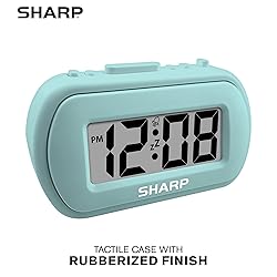 SHARP Digital Alarm Clock – Tactile Case with