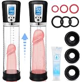 Enhancement Growth Vacuum Pumps, Electric Massager Increase Size Training Device Automatic Pumps Strength Air Suction Silicone Pocket Extend Enlarger (Black)