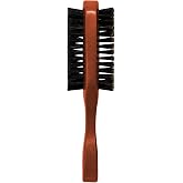 WAV ENFORCER Double-Sided Fade Brush | 100% Pure Boar Bristles, Natural wood handle, Double sided with firm and soft bristles