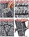 ODODOS High Waist Out Pocket Yoga Capris Pants Tummy Control Workout Running 4 Way Stretch Yoga Capris Leggings,SpaceDyeBlack,Large