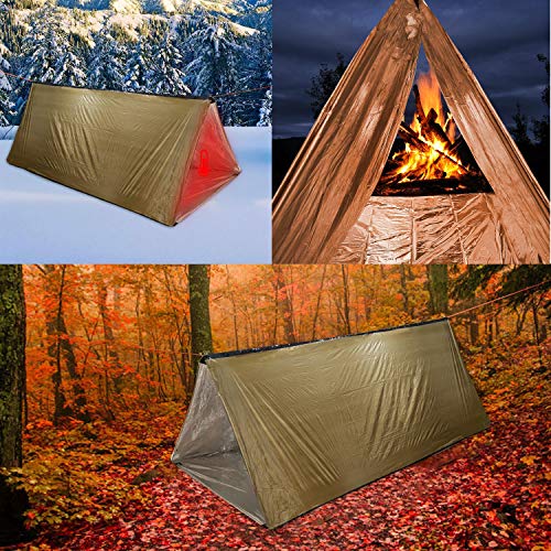 LYN Camping Tube Tent, Emergency Tube Tent and Mutifunctional Survival