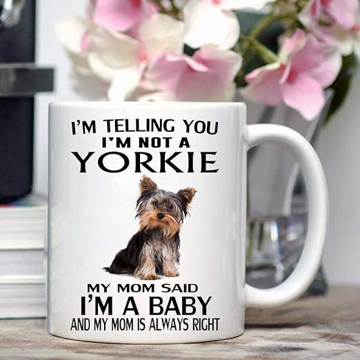 yorkie mom mug