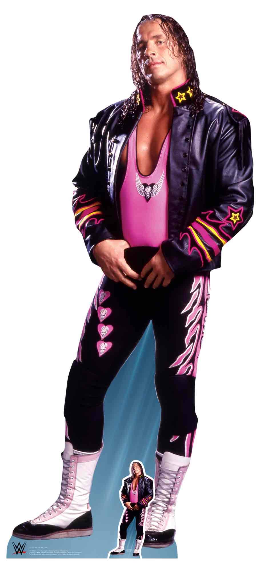 Star Cutouts SC1250 WWE Bret Hart Lifesize Cardboard Cutout – Wrestling Party Decoration, Event Display & Collector Gift