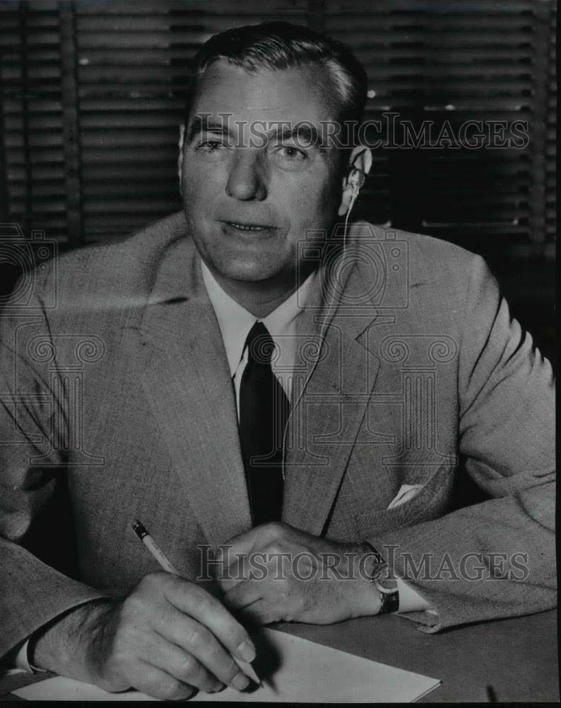 Historic Images - 1956 Vintage Press Photo Herbert Hoover Jr, Undersecretary of State - spa15096