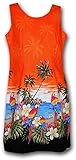Hawaiian Sun Dresses Beach Parrot Dress Orange 2XL