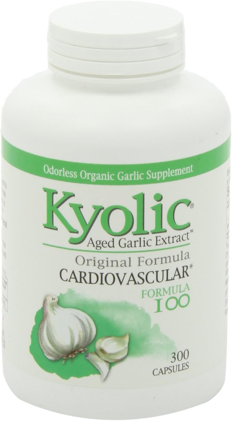 Kyolic Garlic Formula 100 Original Cardiovascular Formula (300 Capsules): Health & Personal Care