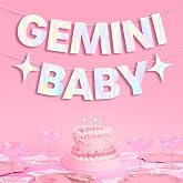 xo, Fetti Gemini Baby Birthday Party Iridescent Foil Banner - 5 Ft. | Zodiac Gemini, Horoscope, Astrology Bday Party Decorations Gift