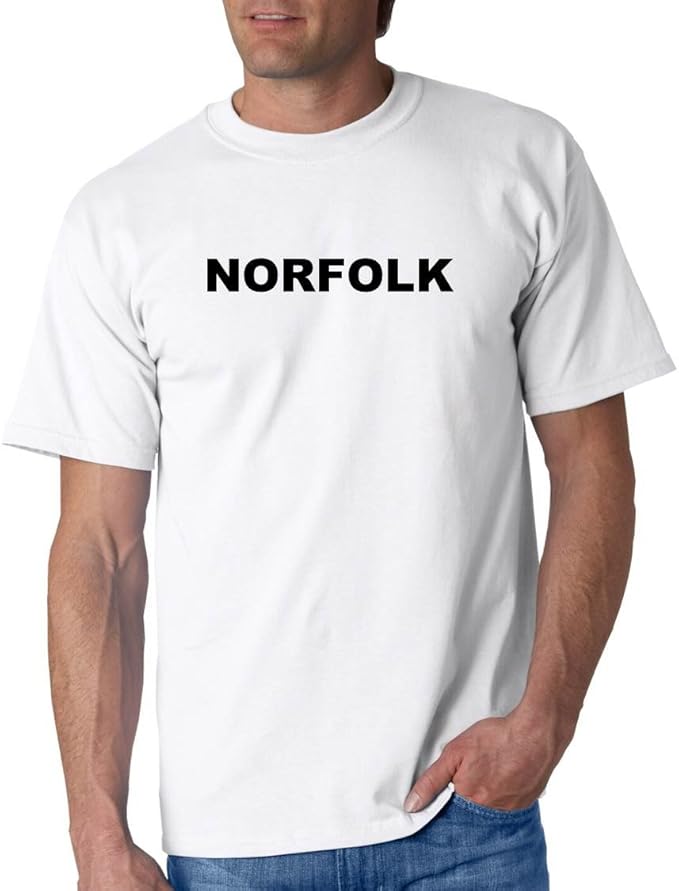 NORFOLK Cityseries White Adult TShirt size Large Clothing