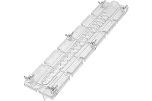 Tofficu Twisted Long Tapered Candle Mold Acrylic DIY Reusable Wax Candle Making Mold for Home Decor