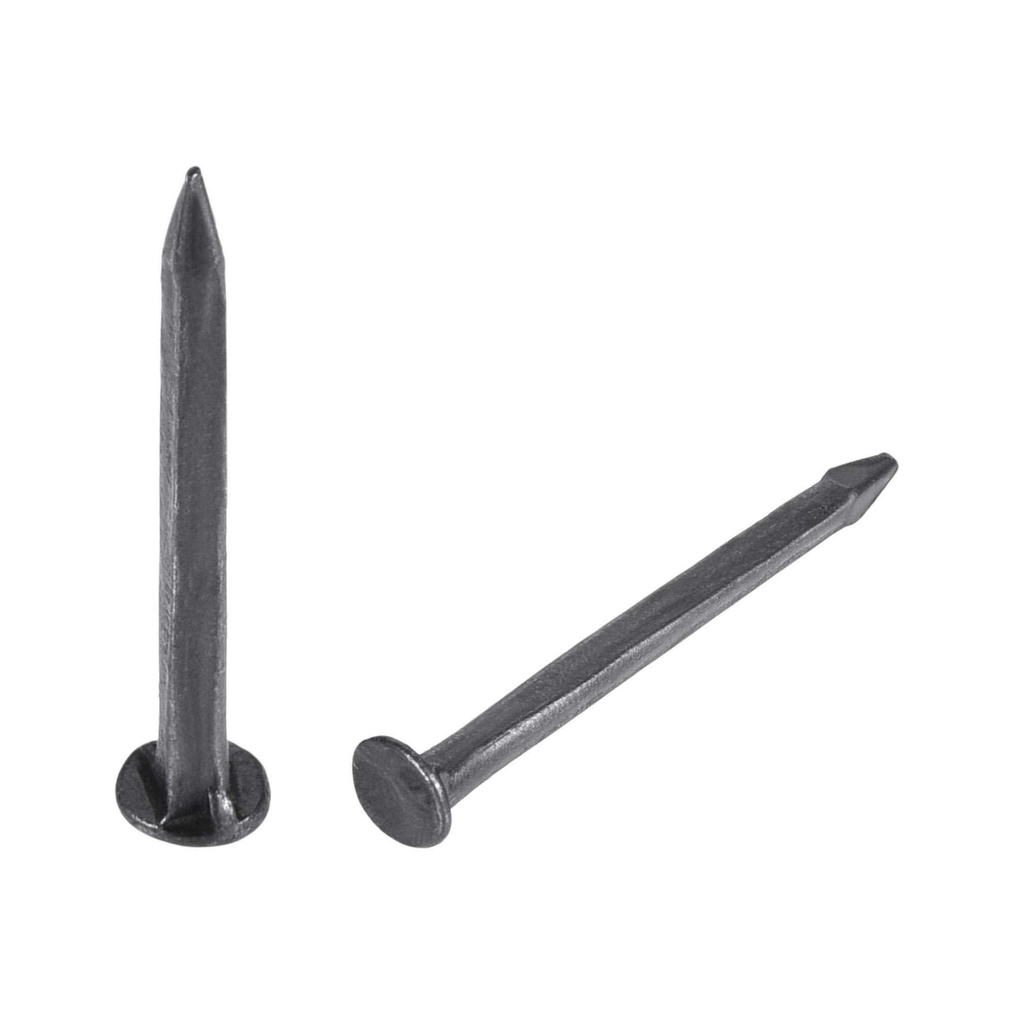 sourcing map Metal Nails Tacks 1"(24mm) for Shoes Boots Leather Heels Soles Replacement Black 500pcs