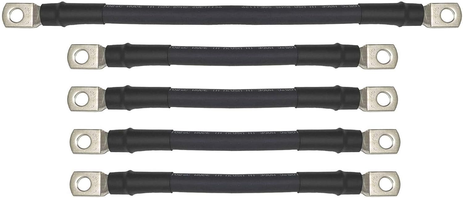 Aftermarket 2/0 Gauge Golf Cart Battery Cables Fits EZGO
