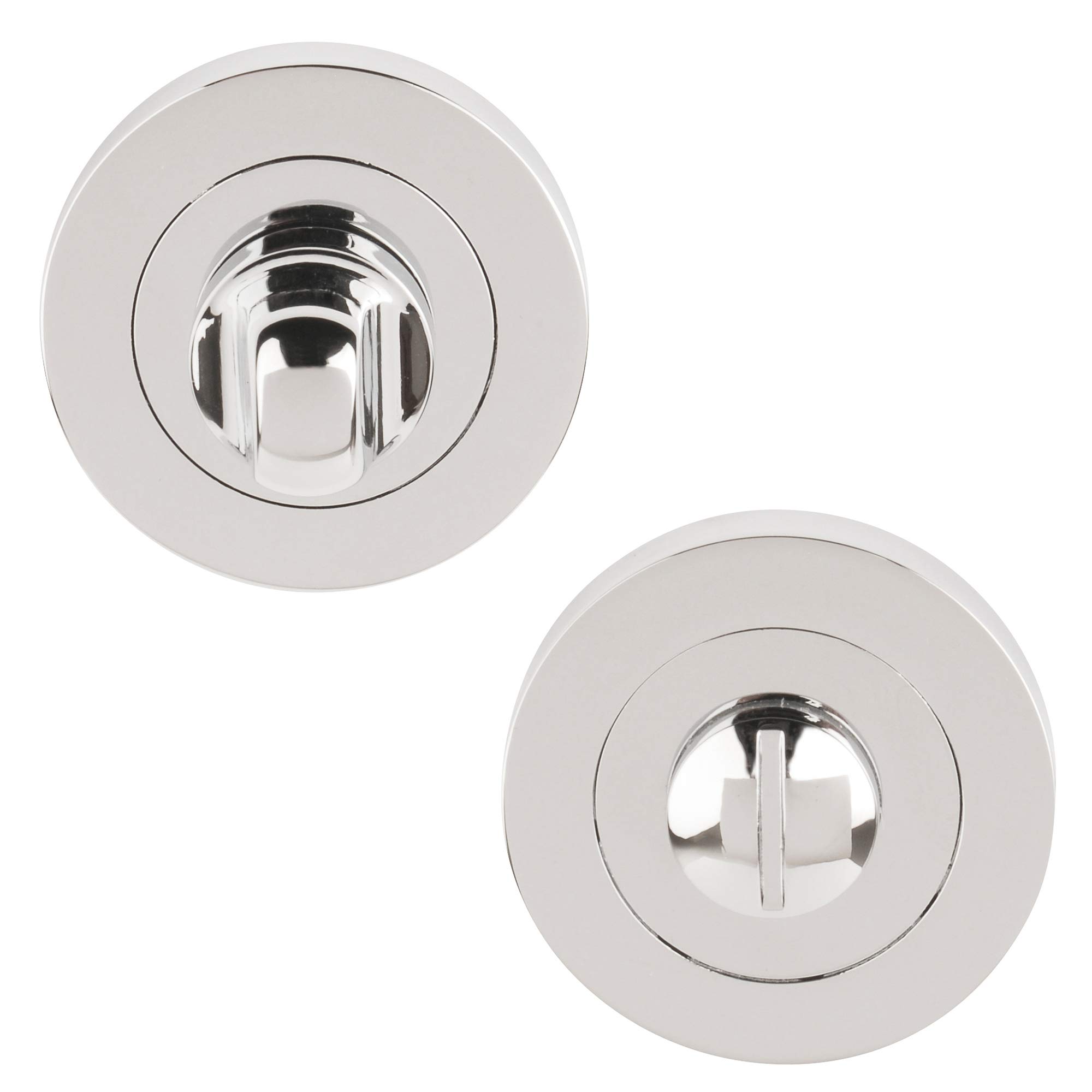 Excel Architectural DH3682 Round Bathroom Turn & Release, Polished Chrome
