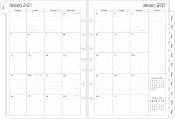 newestor 2025 Monthly Planner Refills 5-1/2" x