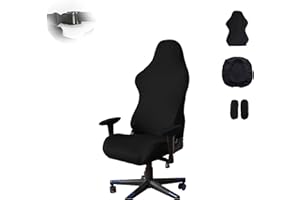 Ergonomic Office Computer Game Chair Slipcovers Stretchy Polyester Covers, High Stretch Breath Chai-r Cover Protector, for Re