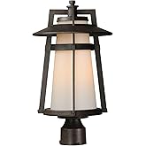 Maxim Lighting 3530SWAE Calistoga-One Light Outdoor Pole/Post Mount in Modern style-10.25 Inches Wide by 19 inches high