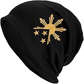 Tribal Philippines Filipino Sun and Stars Flag Adult Knitted Hat Beanie Winter Warm Skull Hat - Men Women