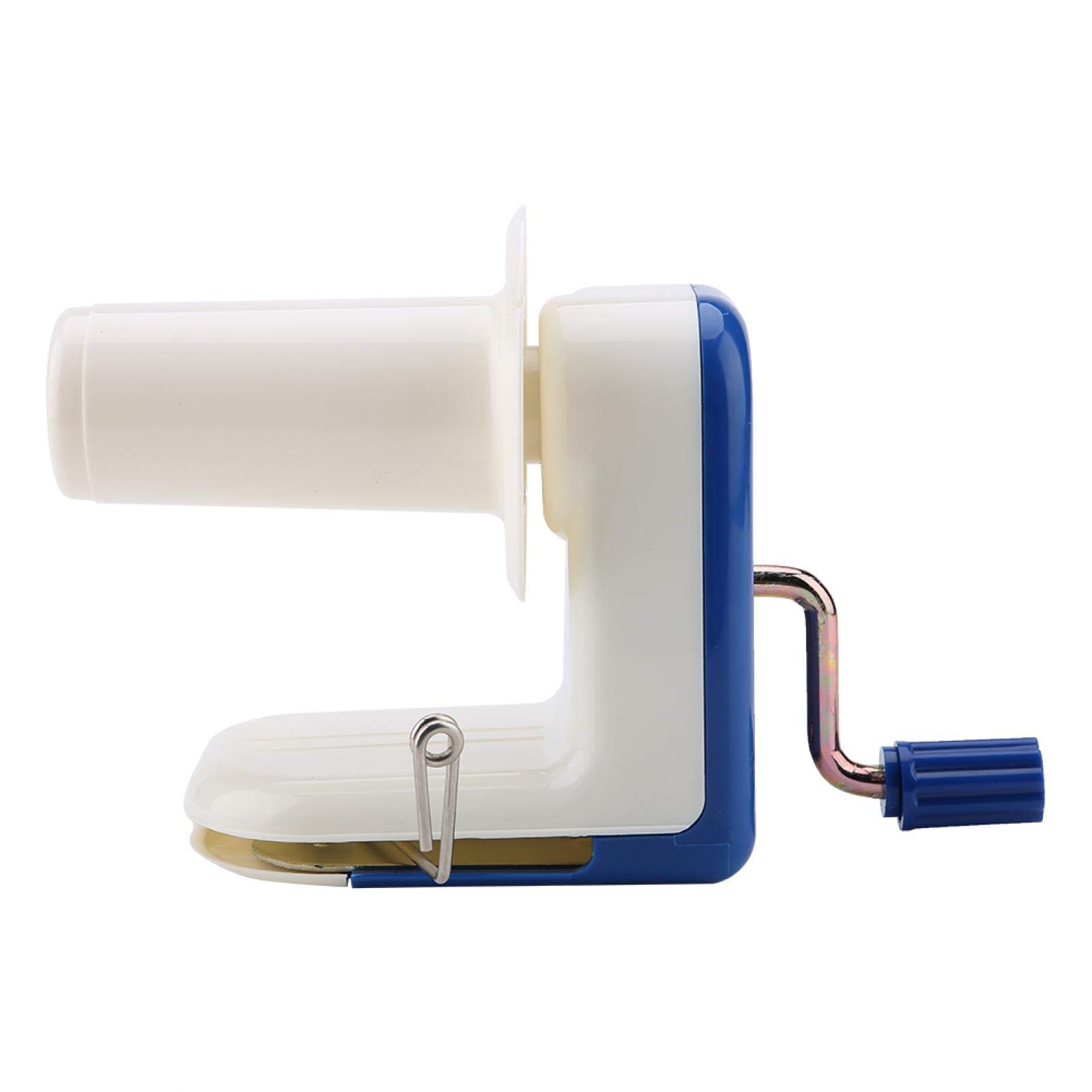 Yarn Ball Winder, Manual Wool Winder Holder for Swift Yarn Fiber String Ball, Fiber Ball Winder, Easy Installation for Yarn Storage, Blue and White