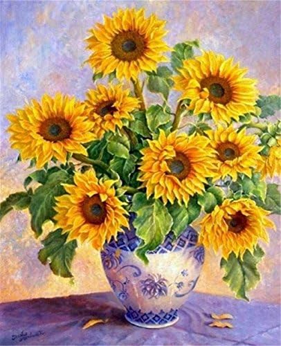 5D DIY Diamond Painting Sunflower Full Square Diamond Embroidery Cross Stitch Home Decor