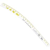 Dritz Hip Curve Ruler, Sewing Pattern Alteration, 24 Inch | Easy-to-See Markings, Durable Acrylic, Includes Edge Markings