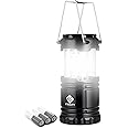 Etekcity CL10 Portable LED Camping Lantern Flashlight with 3 AA Batteries-Survival Light for Emergency, Hurricane