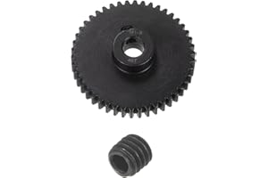 uxcell Mod 1 46T Pinion Gear 8mm Bore Hardened Steel Motor Rack Spur Gear for RC Car Truck Gear Drive