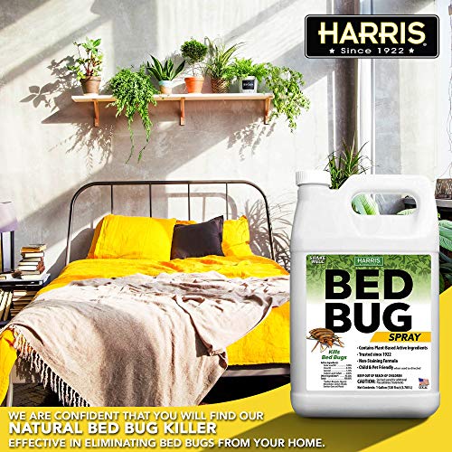 HARRIS Plant Based Bed Bug Killer, Fast Acting Spray with Extended
