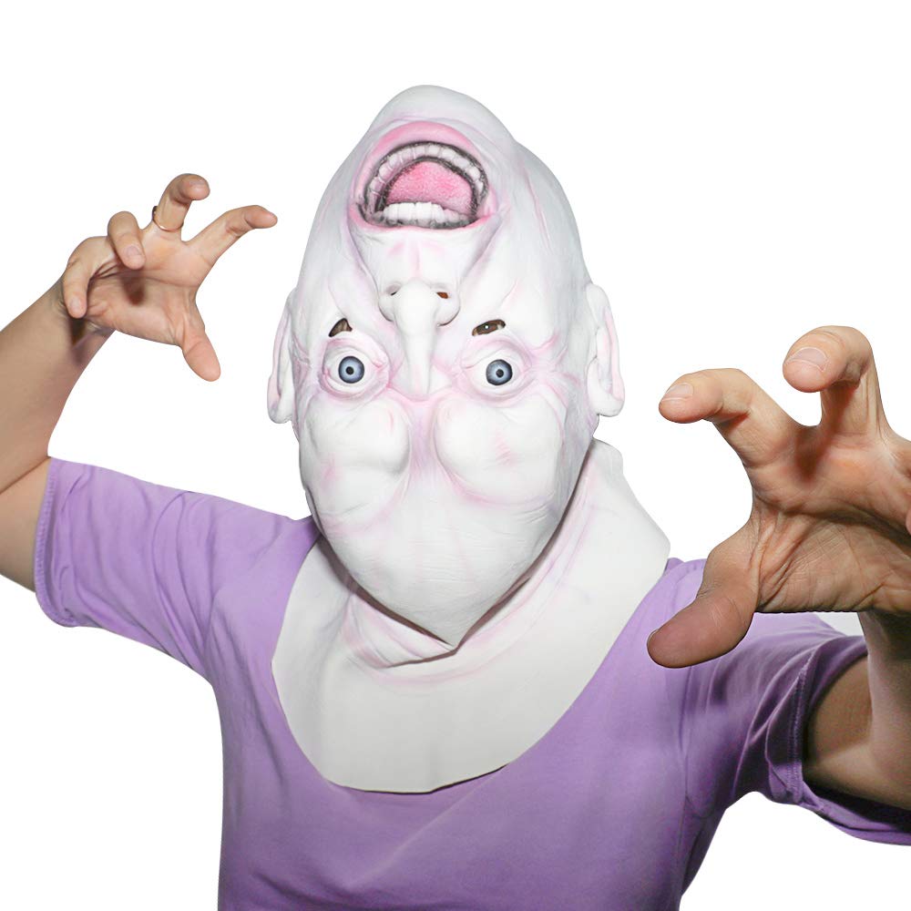 Monstleo Creepy Scary Halloween Cosplay Costume Mask For Adults Party Decoration Props