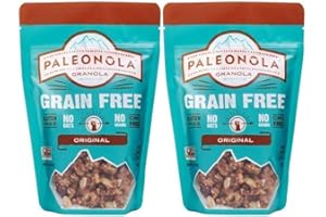 Paleonola Grain Free Granola Non-GMO, Grain, Soy, Gluten, Dairy Free Low Carb Protein Snack For A Healthy Breakfast, Original, 2 Pack