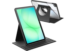 Fintie 360 Degree Rotating Case for Samsung Galaxy Tab A11+ Plus 11 Inch 2025/ A9+ Plus 2023, Swiveling Protective Stand Clea