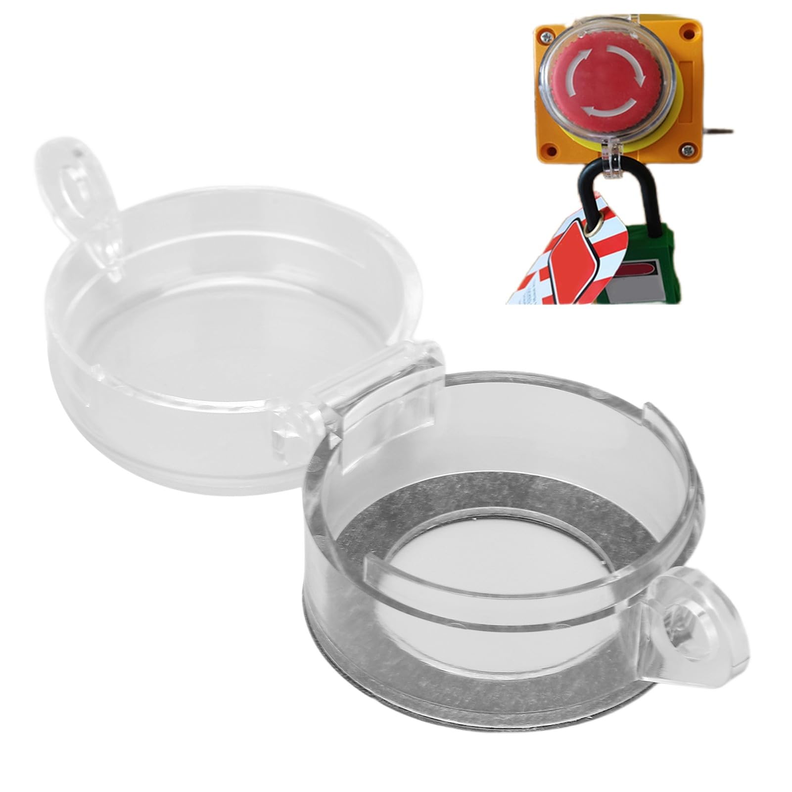 10pcs Emergency Button Switch Cover Push Button Lock Protection Cover Effective Protection Excellent Workmanship Stop Switch Cover for Industrial